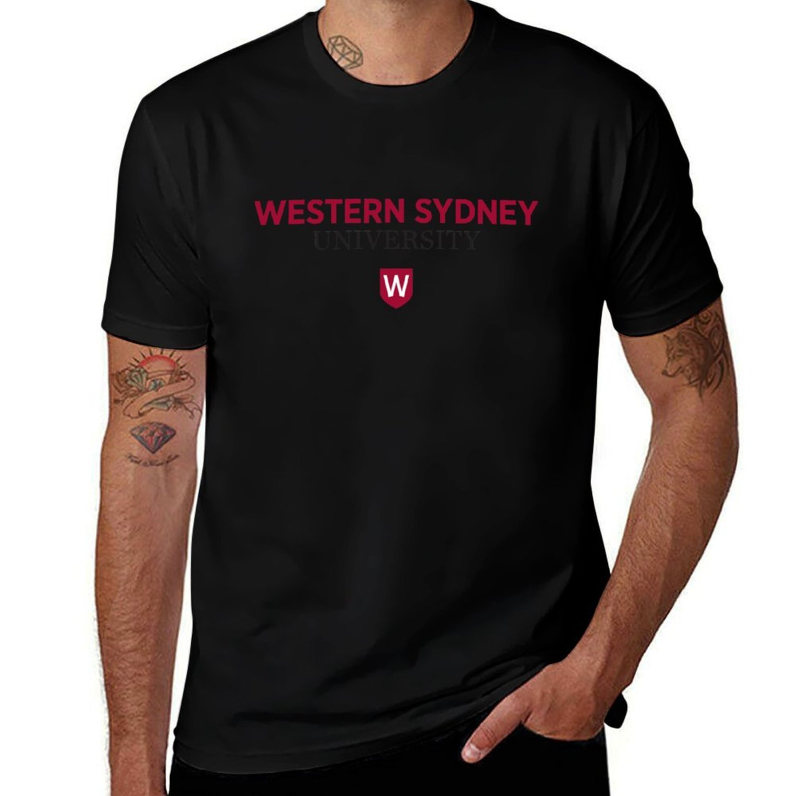 Street Fashion Sydney - Koszulka Western Sydney University, modna koszulka
