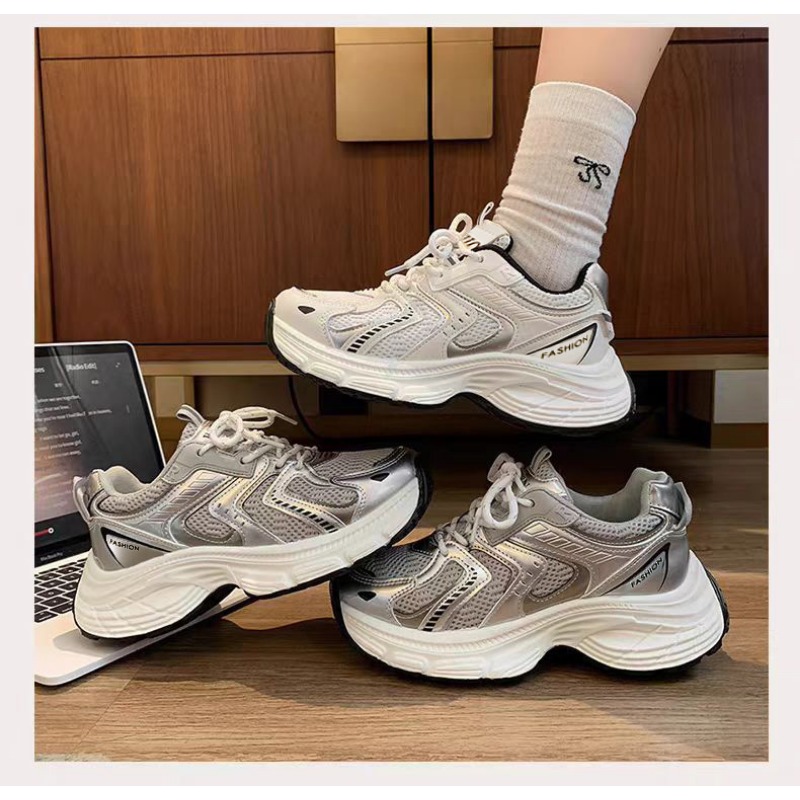 Street Fashion Female - Damskie sneakersy Unky Dad na wiosnę