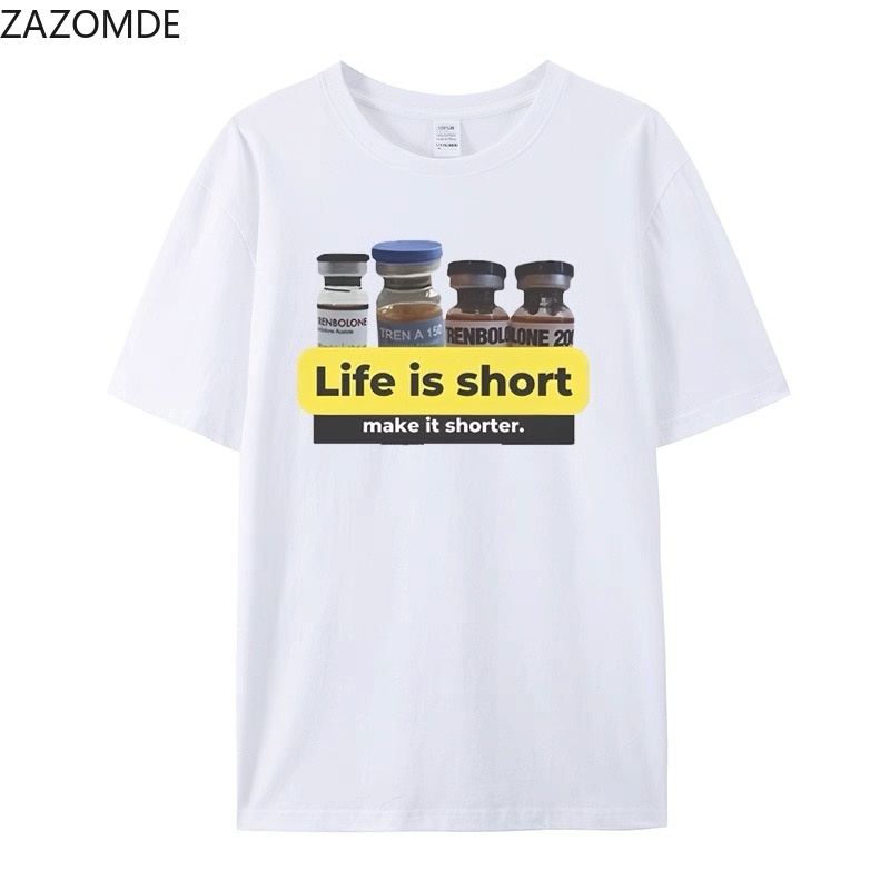 Koszulka z zabawnym nadrukiem  – Street Fashion Quotes recenzja i cena