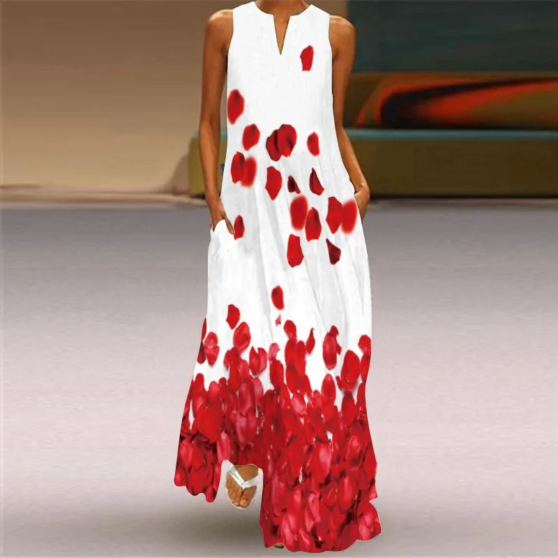 Gradientowa Sukienka Maxi Bez  – Street Fashion Urban recenzja i cena