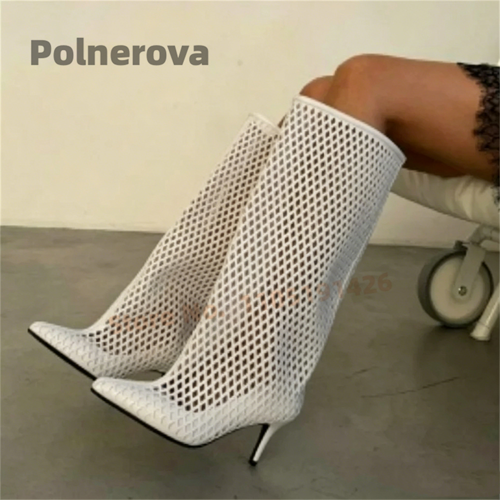 Wydrążone skórzane kozaki do k – Street Fashion Female recenzja i cena