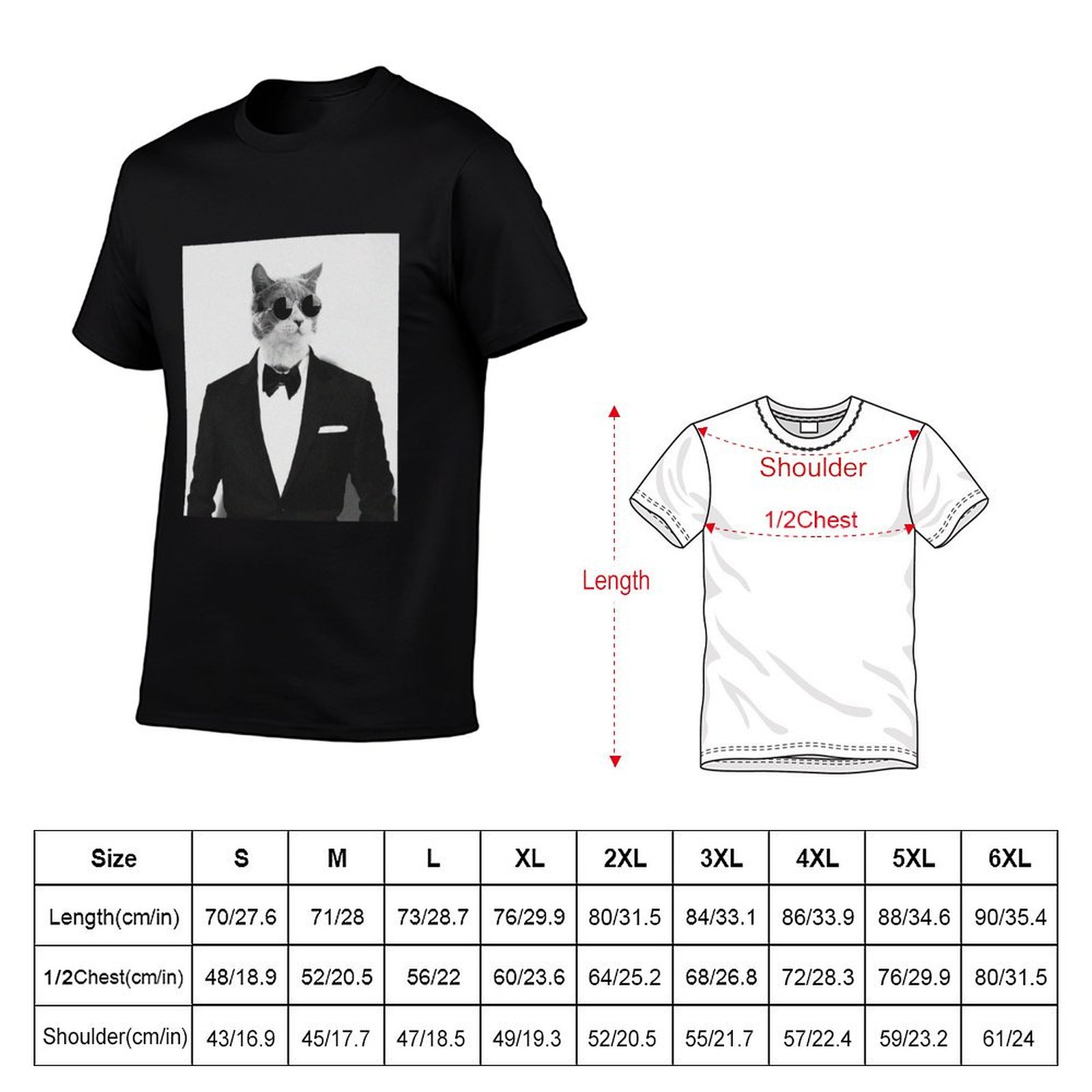 Koszulka z kotem w garniturze: – Street Fashion Quotes recenzja i cena