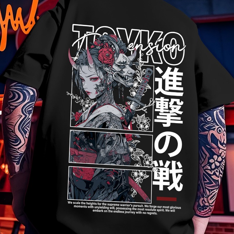 Męska koszulka casualowa sport – Japanese Street Fashion Female recenzja i cena