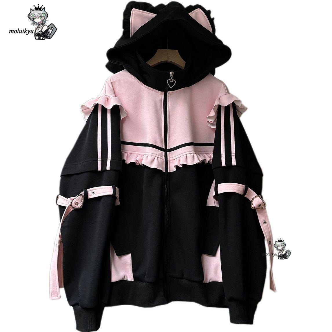 Bluza z kapturem z kocimi usza – Street Fashion Harajuku recenzja i cena