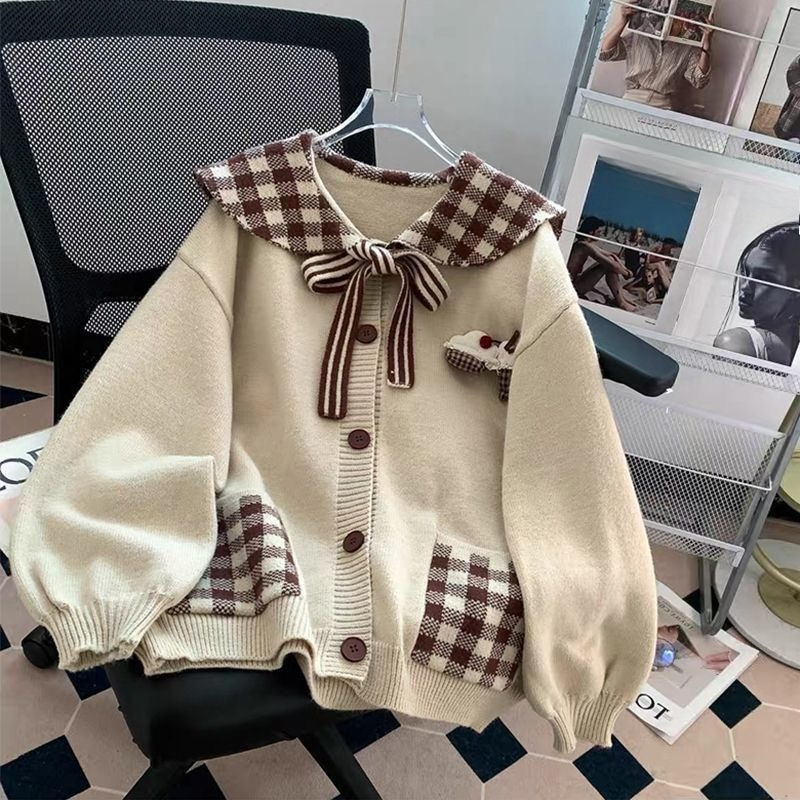 Retro słodki damski sweter z d – Japanese Street Fashion Female recenzja i cena